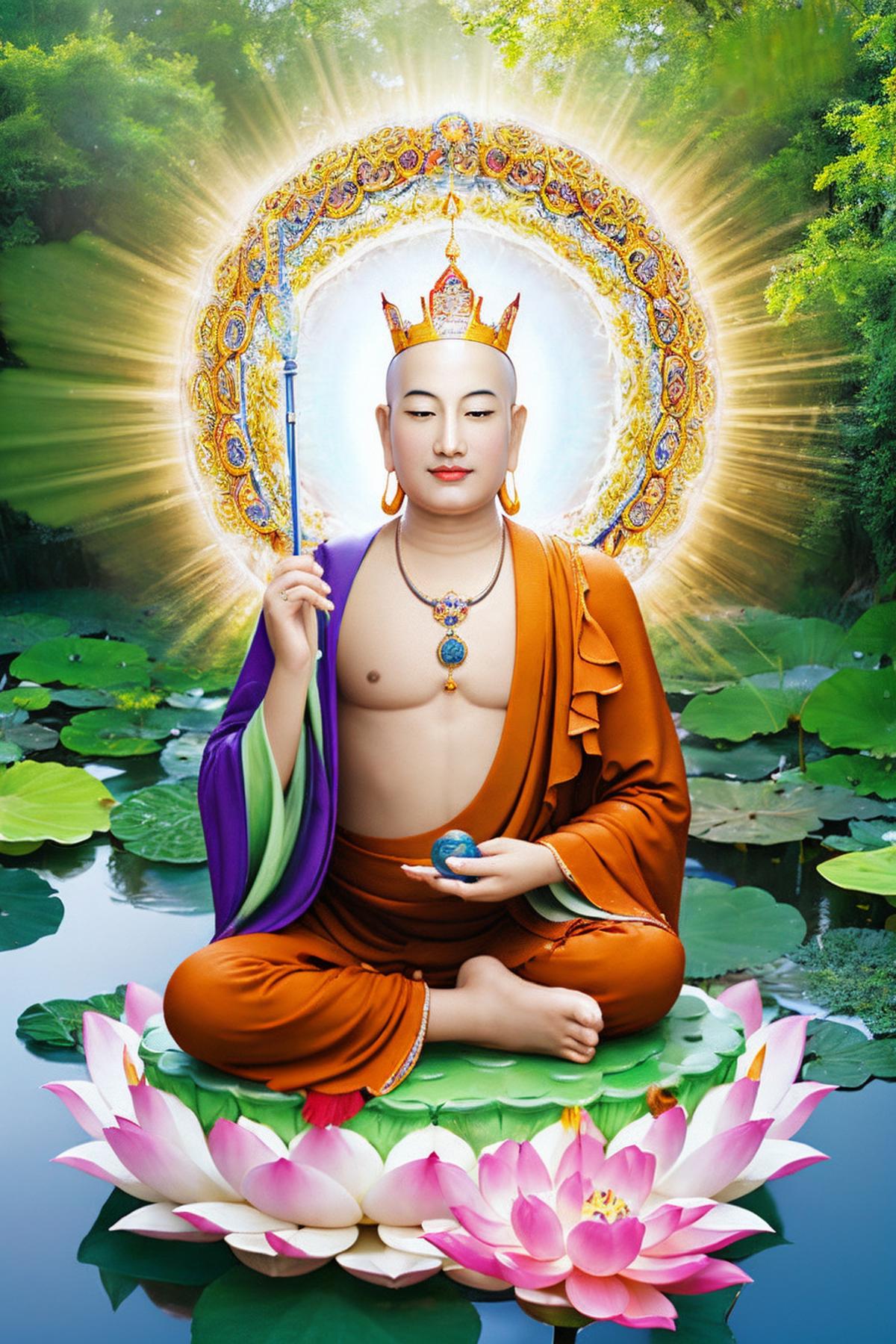 Ksitigarbha Bodhisattva 地藏王菩萨 image
