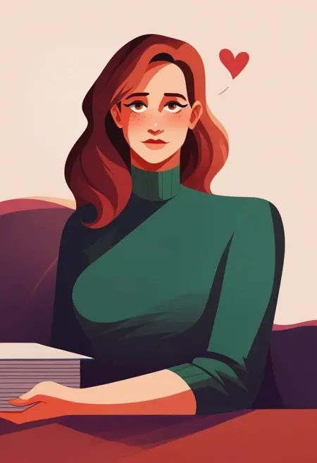 Simple flat illustration style - Pony Diffusion XL LoRa