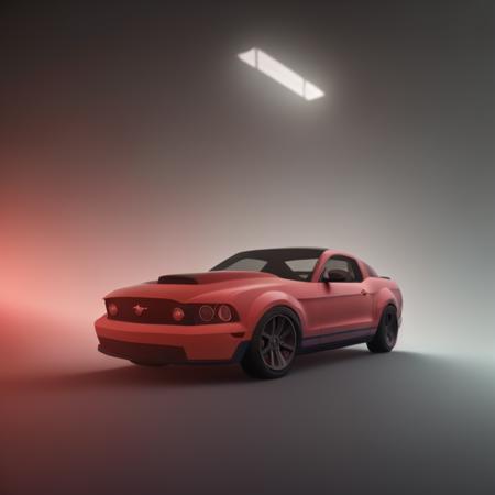 Ford Mustang sport car <lora:redshift:1.444> (redshift style:1.111), realistic photo. high detail 4k hd lighting render unreal engine 5 quality wallpaper with ray traced shadows volumetric dramatic ambient light dark cinematic movie still from the film ghost in shell 2001: a space odyssey by george lucas on artstation and mike winkelmann style