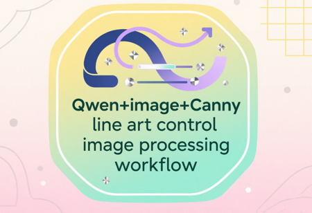 Qwen+image+Canny line art control image processing workflow v1.0