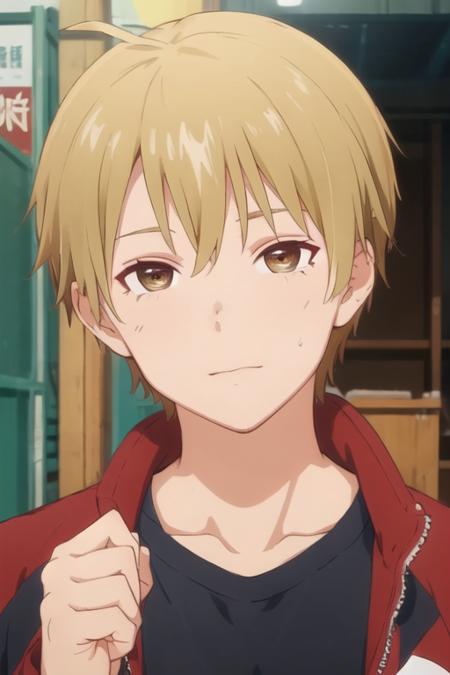 yuuta_shindou blonde hair brown eyes