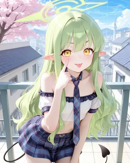 plaid school-uniform style set