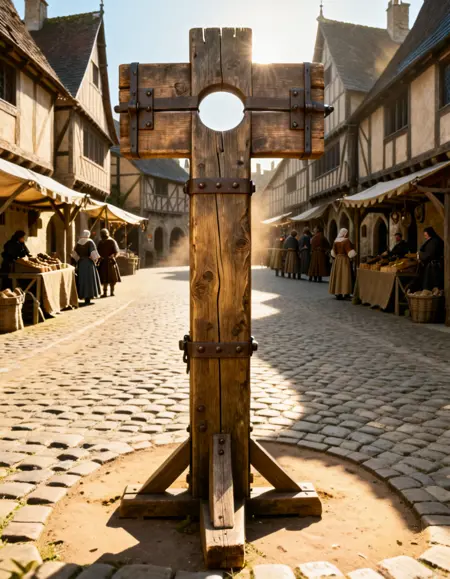 medieval wooden pillory