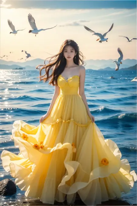 JAY - YELLOW DRESS & SEA