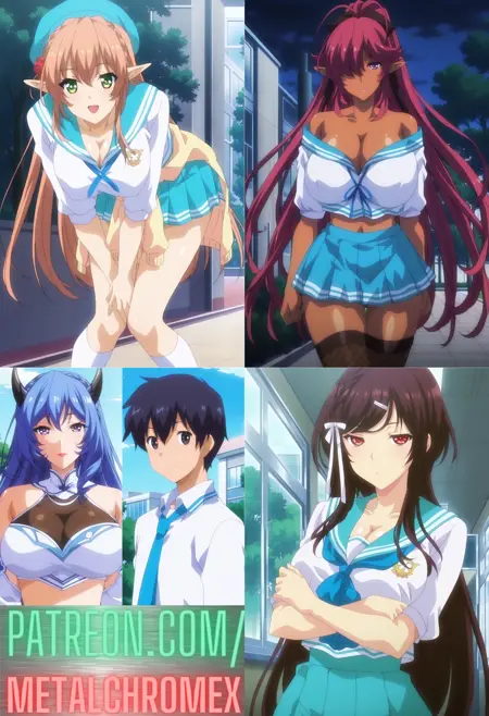 *All* characters from Love x Holic Miwaku no Otome to Hakudaku Kankei - The Animation - Commission!