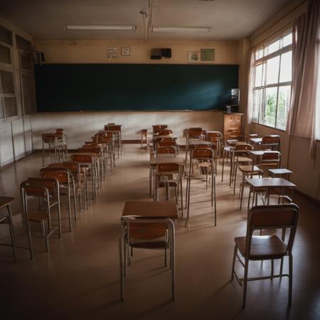 学校 School Building Scenery LoRA SDXL_V1