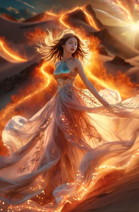 绪儿XL-丝路流光裙 XUER Silk Road glowing dress v1.0