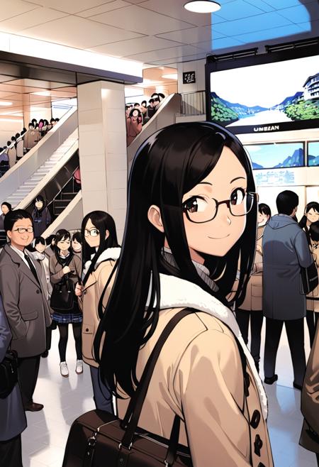 阪急梅田駅ビッグマン前 / Hankyu UMEDA station, bigman SDXL SDXL_V1
