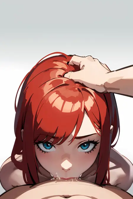 deepthroat pov shot (deeper "balls deep" deepthroat)