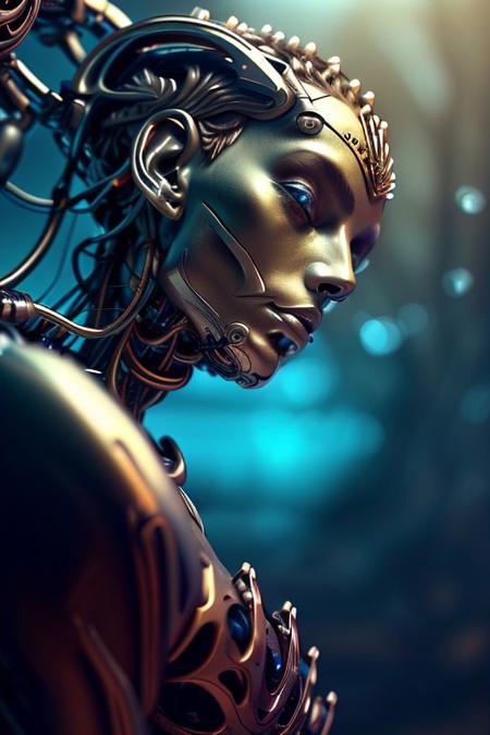 cinematic film still silverpulse, cyborg snake, simple background, high quality, artistic, vibrant colors, detailed textures. futuristic sleek/glossy silver and blue glow, vibrant colors, detailed textures., Concept art, cyborg, background, vintage, modern, SilverPulse, <lora:SilverPulseMorphXL:0.8>, excellent composition, artistic, highly detail, holy, sunny, dynamic dramatic beautiful full taking . shallow depth of field, vignette, highly detailed, high budget, bokeh, cinemascope, moody, epic, gorgeous, film grain, grainy, front view,
