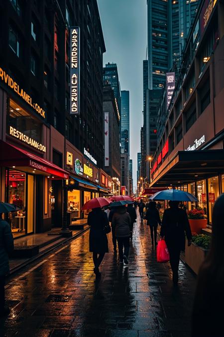 Hallett | Flux LoRA - City Streets At Night FP16 v1.0