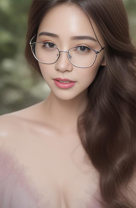 a photograph half body portrait of a girl, art from inno01, full face, wearing glasses, young, beautiful girl, gorgeous  girl face, natural face, detailed gorgeous face, mischievous pose, innocent pose, female, model, girl, flowered park, god rays, intricate, elegant, seductive, realistic, hyperrealistic, character design, concept art, highly detailed, illustration, ultra sharp, digital art, digital photograph, highly detailed,  concert lighting, grainy, realistic, unreal engine, octane render, bokeh, vray, houdini render, quixel megascans, depth of field, arnold render, 8k uhd, raytracing, cgi, lumen reflections, cgsociety, ultra realistic, volumetric fog, overglaze, analog photo, polaroid, 100mm, film photography, dslr, cinema4d, studio quality.