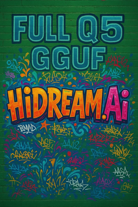 HiDream I1 FULL [GGUF+FP8+F16] with ComfyUI workflow Q5