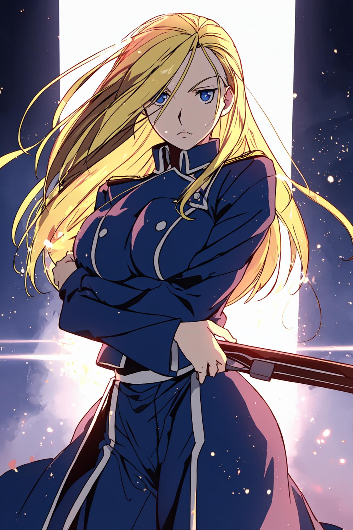 Olivier Mira Armstrong-Fullmetal Alchemist(鋼の錬金術師) image by CheemsAI