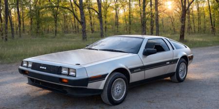 DMC12,best quality, 4k, 8k, ultra highres, raw photo in hdr, sharp focus, intricate texture, photograph of dmc12 car <lora:dmc12-000006:0.65> silver body, aerial view, raised open doors, parked in front of an abandoned hut near a swamp, masterpiece, award winning, natural lighting, sunset:1.0, muted colors, sharp focus, smooth, intricate details, 8k wallpaper, trending on artstation,8k  <lora:DMC12:0.9>