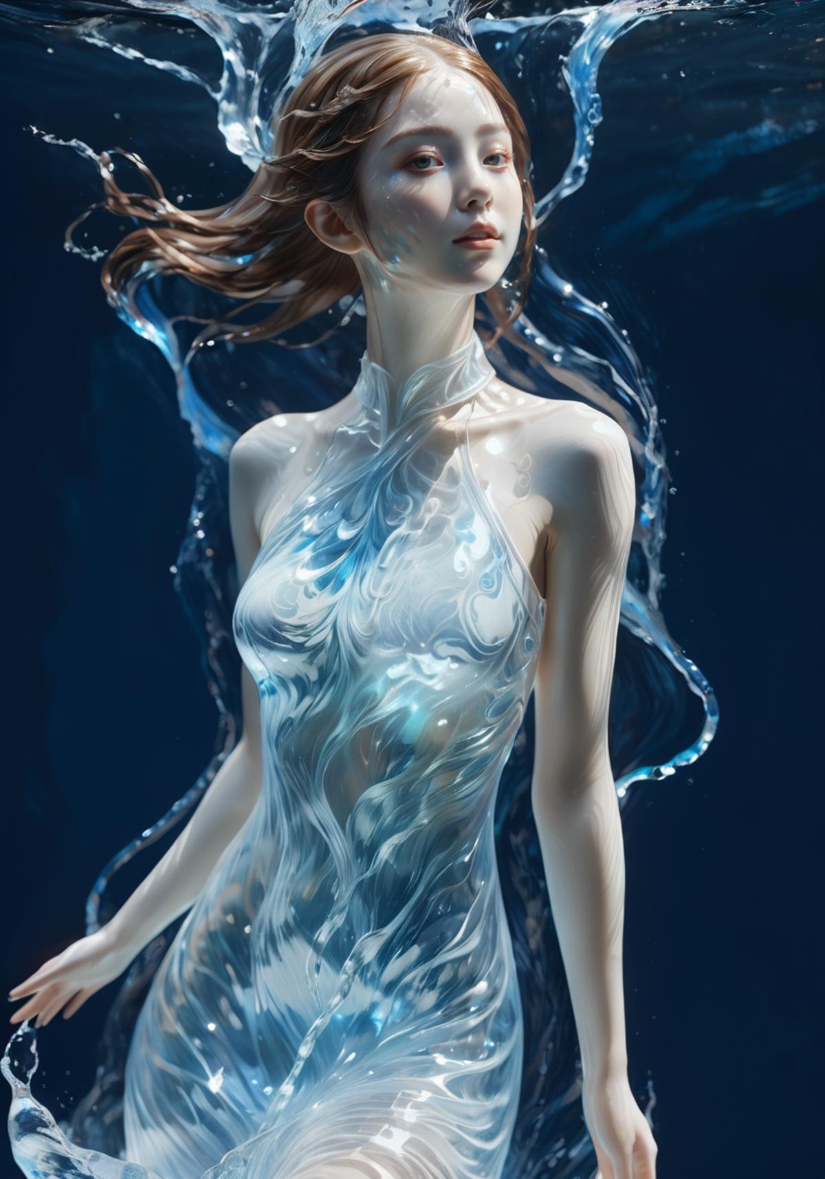 Water Elemental-Effects  水元素-[SDXL白棱Lora] image by Shan_bailing