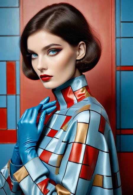 20th Century fashions - Mondrian style V1