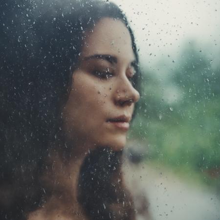 raindrops on the glass