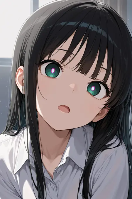 Glowing Center White Empty Eyes