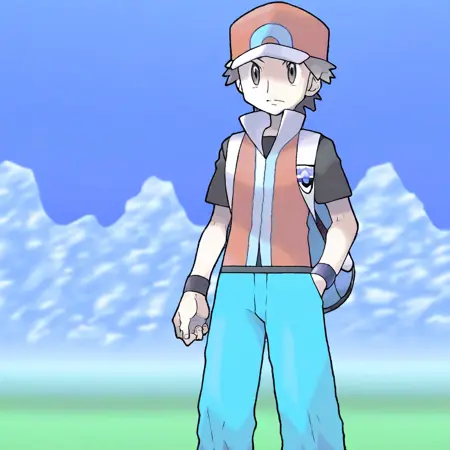 Red, Lucas and Hilbert - Pokemon