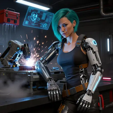 [LuisaP❤️] ZIMAGE AND QWEN - Cyberpunk2077 SAMURAI