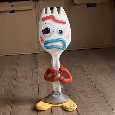 ukj robot, mechanical parts, goofy<lora:forky_v10-000004:0.9> real photo