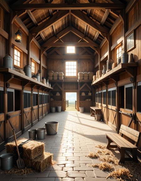 rustic horse stable pony v1.0