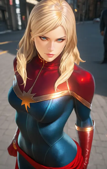 Captain Marvel Carol Danvers from Marvel vs Capcom
