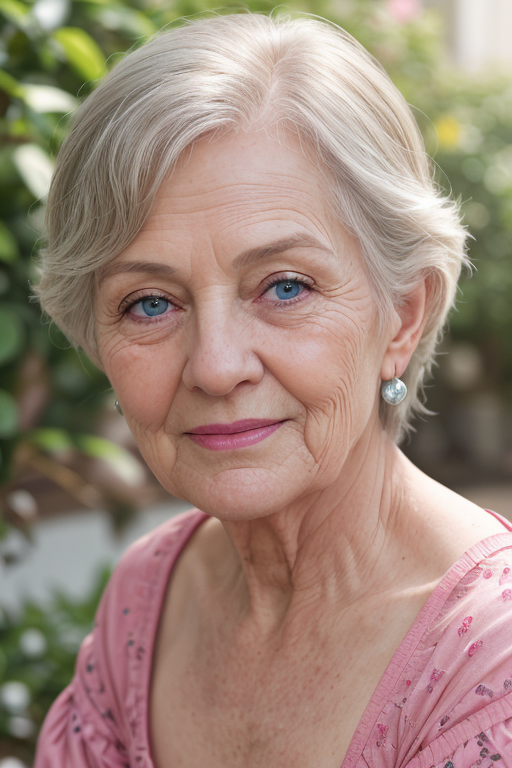 <lora:skinny_new_skin:0.1> <lora:detailed_eye:0.2> RAW photo, portrait of a beautiful 70 year old woman, wrinkled face, pi...
