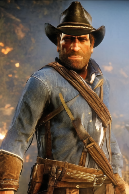 Arthur Morgan <lora:arthurMorgan_v10:1>