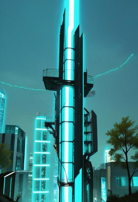 score_10 , score_9_up, score_8_up, score_7_up , score_6_up, vibrant colors, shiny_skin , prefect lighting, detailed image, snoozing , masterpiece , best quality , highly detailed , ultra quality , BREAK , 
Landscape , city , skyscraper , building, sciencefiction , neon lights , tree , 
detailed background , cinematic composition , 
<lora:xl_more_art-full_v1:1.2>