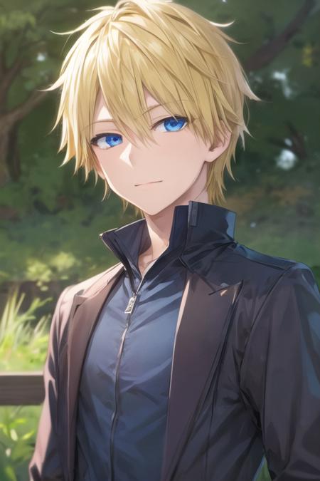 itsuhito_sakaki blonde hair blue eyes