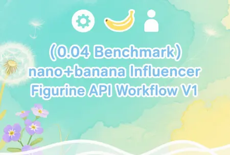 (0.04 Benchmark) nano+banana Influencer Figurine API Workflow V1