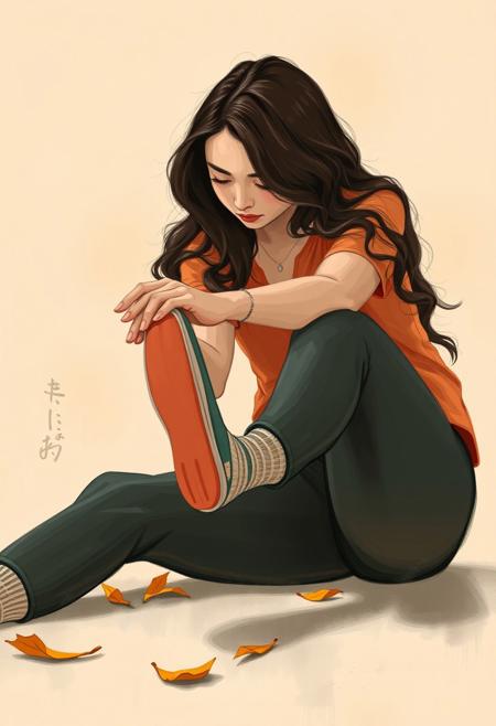 doing a trick, https://Königsgangart.com/Flächenkonversionen, programmierbaren Kreditbeziehungen aus weiterdelegierter in einer Seminarteilnahme, wavy hair, art by katherine lam, ankle socks, fall, eburnean