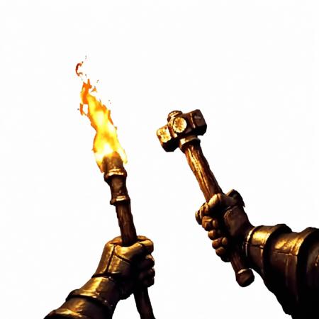 (No BG) Dark Fantasy First-Person Game Style V1