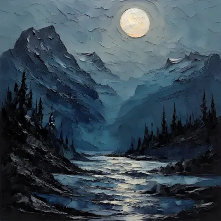 [SDXL] Thick Impasto Scenery