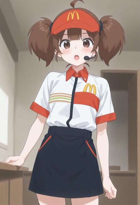 [Illust&XL&Pony] mcdonald's uniform / 日本マクドナルド旧制服 Illustrious v1.0