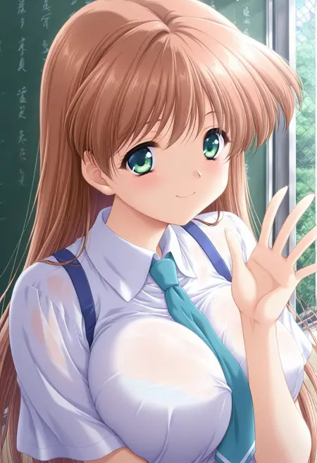 Kaikan Senshi Busty / 快感戦士バスティー (visual novel) style