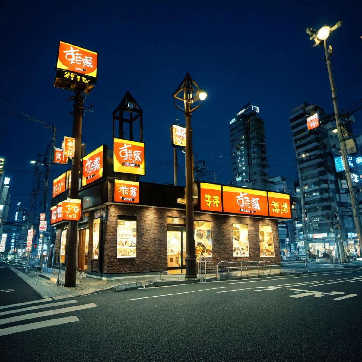 牛丼のお店 / sukiya SDXL image