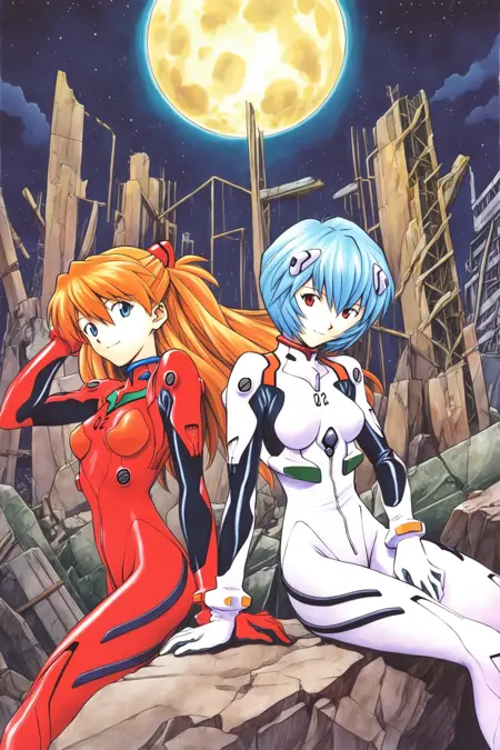 [illustrious XL] Sadamoto Yoshiyuki/贞本义行 《EVANGELION》/《EVA》/《新世纪福音战士》 - Artist Style