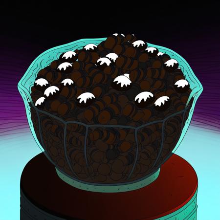 Giant Fancy Glass Bowl of Chocolates. V4