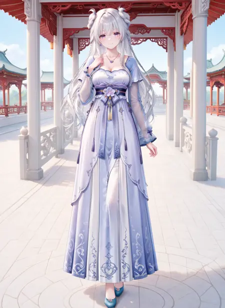 [costume]qixiong ruqun new year tongtong/新岁瞳瞳 齐胸襦裙