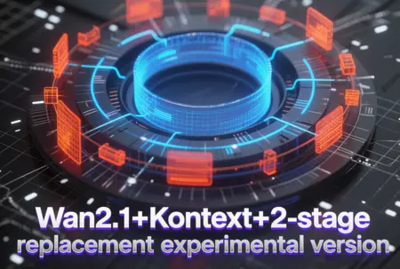 Wan2.1+Kontext+2-stage replacement experimental version