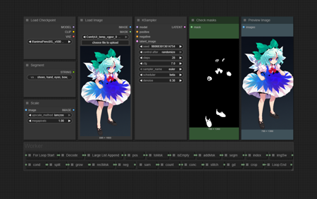 Looping detailer / inpaint / fixer v1.0