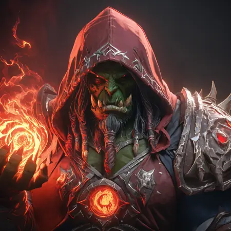 XL World of Warcraft Orc Shaman - By HailoKnight