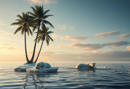Palm trees in the Arctic Circle, Polar Bears evolving into aquatic animals...