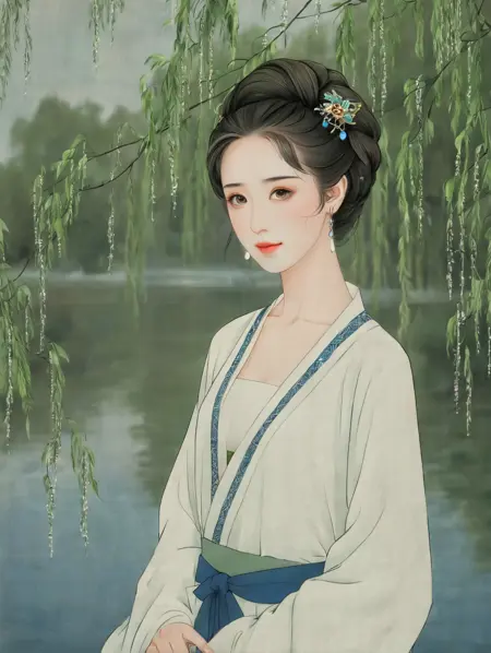 fusion gongbi painting/现代融合风格工笔画/工于新计