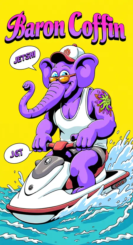 A cartoon character design