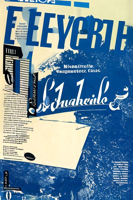 (masterpiece, best quality, high quality) emigre, emigre logo, logo, magazine cover, <lora:Emigre1-000014:1> (blue and white themed:1.2), <lora:DeviLora2:0.8> in the center