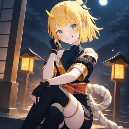 Naughty Oni Robes (Kagamine Rin) / Project SEKAI IllustriousXL